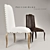 Elegant Calais Chair - Fabric and Leather Upholstery 3D model small image 2