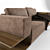 Blest B102: Elegant Fabric and Wood Sofa 3D model small image 2