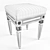 Classic Vanity Pouf: Perfect Size for Your Bathroom Table! 3D model small image 2