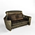 Zanaboni Nuvola: 2-Seater Fabric Sofa 3D model small image 1