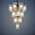 Vintage Brass Chandelier 3D model small image 1