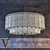 Italian Venini Two Tier Textured Glass Fixture 3D model small image 1