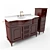 Classic Bathroom Furniture 3D model small image 1