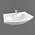 Lotos 531 Washbasin: Elegant and Functional 3D model small image 1