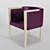 Venere Armchair: Elegant Design by G. Soressi 3D model small image 1