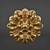 Golden Decorative Molding 3D model small image 1