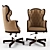 Classic Executive Chair: Sleek Design & Optimal Comfort 3D model small image 1