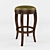 Vintage-inspired Wersal Stool: Classic Elegance for Your Bar 3D model small image 1