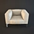 Bosforo Armchair: Luxurious Comfort 3D model small image 1