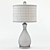 Elegant Blown Meena Table Lamp 3D model small image 2