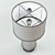 Elegant Blown Meena Table Lamp 3D model small image 3