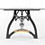 Vintage Industrial Dining Table 3D model small image 2