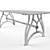 Vintage Industrial Dining Table 3D model small image 3
