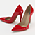 Handcrafted Red Women's Shoes by IREN VARTIK 3D model small image 1