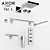 Axor Starck Organic: Elegant Bathroom Fixture 3D model small image 1