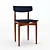 Elegant Danish Dining Chairs 3D model small image 1