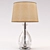 Elegant Glass and Chrome Lamp 3D model small image 1