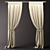 Playful Kids' Curtains & Rope 3D model small image 1