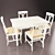 Modern Italian Giglio Dining Set 3D model small image 2