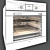 Hansa Scandium Electric Built-In Oven 3D model small image 3