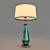 Elegant Glass Vase Table Lamp 3D model small image 1