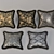 Luxury Faux Fur Pillows 3D model small image 1