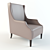 Elegant Beatrice Chair: The Perfect Accent 3D model small image 1