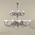 Chandelier Sylcom 1380/16 + 8

 Elegant Italian Chandelier: Chrome & Glass 3D model small image 1