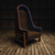 Bleu Nature Wingback Chair: Modern Elegance 3D model small image 3