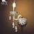 Crystal Clear Sconce: Tesoro A8202AP 3D model small image 1