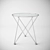 Elegant Glass Top Corner Table 3D model small image 1