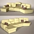 Kansas 8SVMD Premium Sofa: Ultimate Comfort & Quality 3D model small image 1