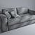 Modern TISSOT Sofa | 213x102x87 cm 3D model small image 2