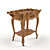 Elegant Louise Oak Serving Table 3D model small image 2