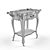Elegant Louise Oak Serving Table 3D model small image 3