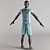 Sporty Mannequin with Multiple Outfits 3D model small image 3