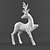 Elegant Deer Sculpture 3D model small image 3