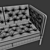 Modern Comfort: Erik Jorgensen EJ 315 Sofa 3D model small image 3