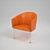 Elegant Rumba Chair by Jori 3D model small image 1