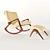 Cozy Rocking Chair + Ottoman Set 3D model small image 1