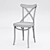 Elegant Calvi Bentwood Chair 3D model small image 3