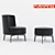 FlexComfort Armchair - Designer Elegance 3D model small image 1