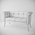 Velvet Bench AIDA: Elegant, Stylish and Comfortable 3D model small image 3