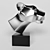 Elegant Panther Sculpture 3D model small image 2