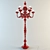 Elegant Murano Glass Floor Lamp 3D model small image 1