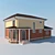 Clay Tile Exterior 2-Story House 3D model small image 2