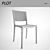 Modern PLOT Chair: Sleek Design 3D model small image 3