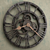 Rustic Iron Wall Clock - Roman Numerals 3D model small image 1