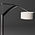 Graceful Metal Floor Lamp 3D model small image 3