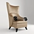 Bruno Zampa Avantgarde Armchair 3D model small image 1